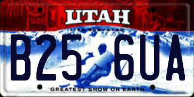 UT license plate B256UA