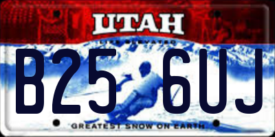 UT license plate B256UJ