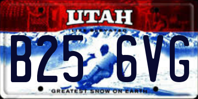 UT license plate B256VG