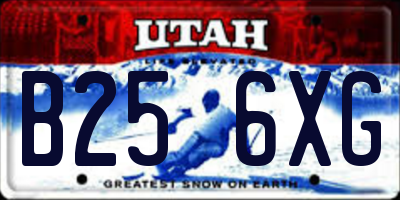 UT license plate B256XG
