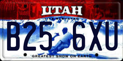UT license plate B256XU