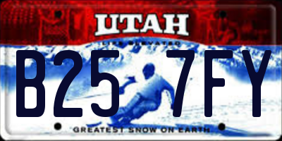 UT license plate B257FY