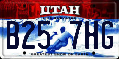 UT license plate B257HG