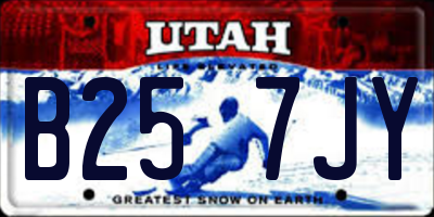 UT license plate B257JY