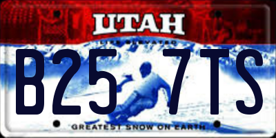 UT license plate B257TS