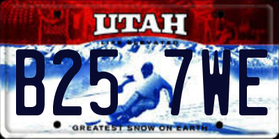 UT license plate B257WE