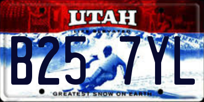 UT license plate B257YL