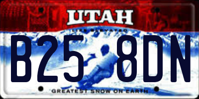 UT license plate B258DN