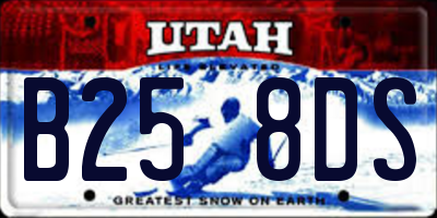 UT license plate B258DS