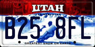 UT license plate B258FL