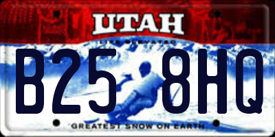UT license plate B258HQ