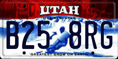 UT license plate B258RG