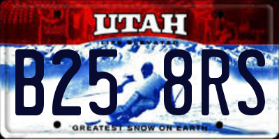 UT license plate B258RS