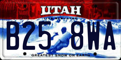 UT license plate B258WA