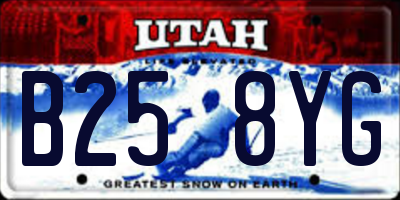 UT license plate B258YG