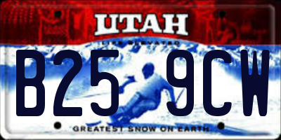 UT license plate B259CW