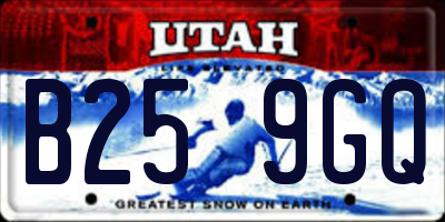 UT license plate B259GQ
