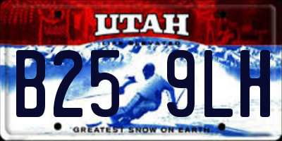 UT license plate B259LH