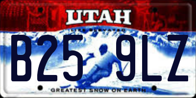 UT license plate B259LZ