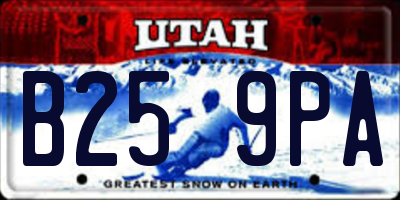 UT license plate B259PA