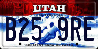 UT license plate B259RE