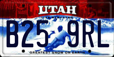 UT license plate B259RL