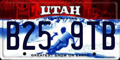 UT license plate B259TB