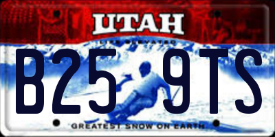 UT license plate B259TS