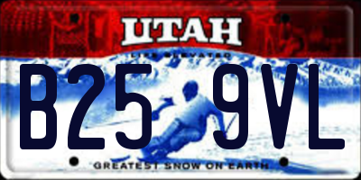 UT license plate B259VL
