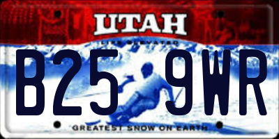 UT license plate B259WR