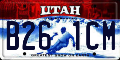 UT license plate B261CM