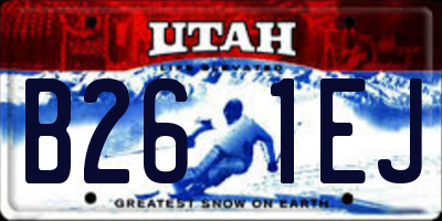 UT license plate B261EJ