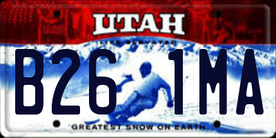 UT license plate B261MA