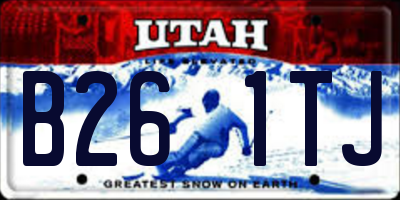 UT license plate B261TJ