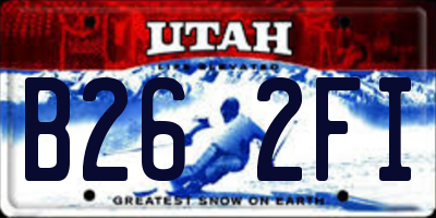 UT license plate B262FI