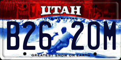 UT license plate B262OM