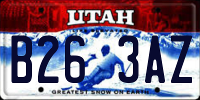 UT license plate B263AZ