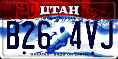 UT license plate B264VJ