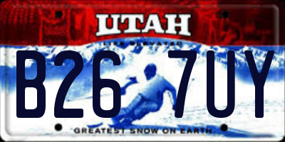 UT license plate B267UY