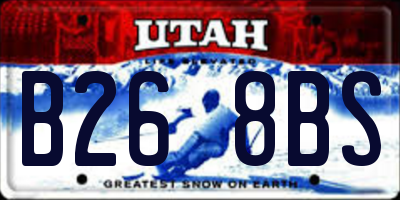 UT license plate B268BS