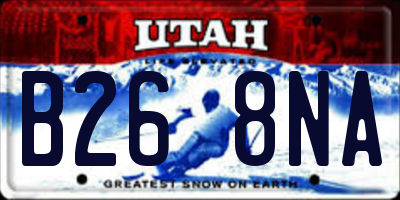 UT license plate B268NA