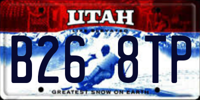 UT license plate B268TP