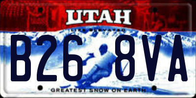 UT license plate B268VA