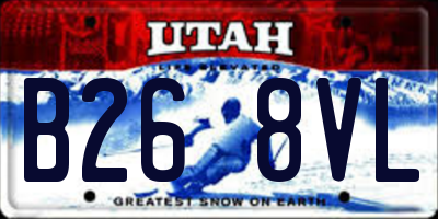 UT license plate B268VL