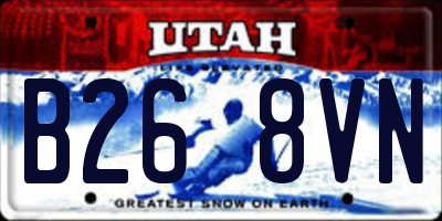 UT license plate B268VN