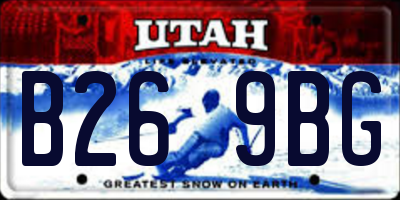 UT license plate B269BG