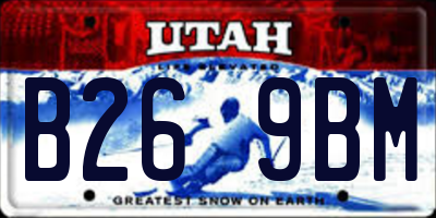 UT license plate B269BM