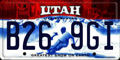 UT license plate B269GI