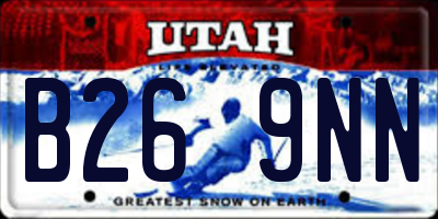 UT license plate B269NN