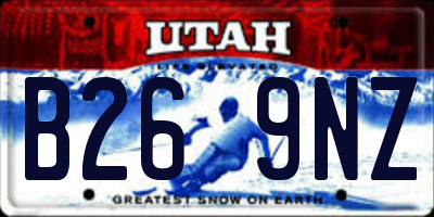 UT license plate B269NZ